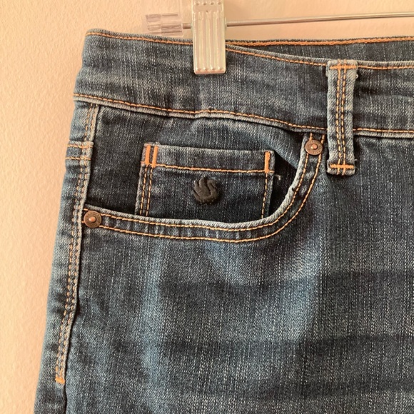 Gloria Vanderbilt Ultra Amanda 2.0 Slim Leg Jeans Womens 12 Blue High Rise - Picture 5 of 9